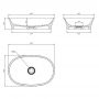 Omnires Classica M+ umywalka 61x40 cm nablatowa owalna biała CLASSICAUNBP zdj.2