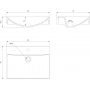 Omnires M+ umywalka 60x46 cm prostokątna nablatowa biała NAXOS600BP zdj.2