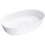 Omnires Neo M+ umywalka 60x36 cm owalna nablatowa biała NEOUNBP zdj.1
