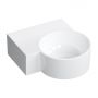 Omnires Ovo M+ umywalka 33x34 cm narożna ścienna-nablatowa biały połysk OVO335UWLBP zdj.1
