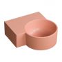 Omnires Ovo M+ umywalka 33x34 cm narożna ścienna-nablatowa coral mat OVO335UWLCO zdj.1