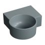 Omnires Ovo M+ umywalka 33x34 cm narożna ścienna-nablatowa ash grey mat OVO335UWPAG zdj.1