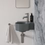 Omnires Ovo M+ umywalka 33x34 cm narożna ścienna-nablatowa ash grey mat OVO335UWPAG zdj.7