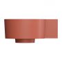 Omnires Ovo M+ umywalka 33x34 cm narożna ścienna-nablatowa terracotta mat OVO335UWPTE zdj.3