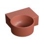 Omnires Ovo M+ umywalka 33x34 cm narożna ścienna-nablatowa terracotta mat OVO335UWPTE zdj.1