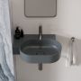 Omnires Ovo M+ umywalka 55x38 cm owalna nablatowa ash grey mat OVO555UWLAG zdj.5