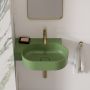 Omnires Ovo M+ umywalka 55x38 cm owalna nablatowa olive mat OVO555UWLOL zdj.7