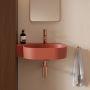 Omnires Ovo M+ umywalka 55x38 cm owalna nablatowa terracotta mat OVO555UWLTE zdj.7