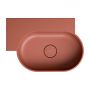 Omnires Ovo M+ umywalka 55x38 cm owalna nablatowa terracotta mat OVO555UWLTE zdj.4