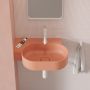 Omnires Ovo M+ umywalka 55x38 cm owalna nablatowa coral mat OVO555UWPCO zdj.7