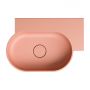 Omnires Ovo M+ umywalka 55x38 cm owalna nablatowa coral mat OVO555UWPCO zdj.4