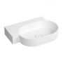 Omnires Ovo M+ umywalka 64x44 cm narożna ścienna-nablatowa biały mat OVO645UWLBM zdj.1