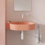 Omnires Ovo M+ umywalka 64x44 cm narożna ścienna-nablatowa coral mat OVO645UWLCO zdj.5