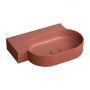 Omnires Ovo M+ umywalka 64x44 cm narożna ścienna-nablatowa terracotta mat OVO645UWLTE zdj.1