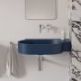 Omnires Ovo M+ umywalka 64x44 cm narożna ścienna-nablatowa midnight blue matOVO645UWPMB zdj.6