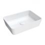 Omnires Parma M+ umywalka 50x35 cm prostokątna nablatowa biała PARMAUNBP zdj.1