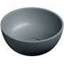 Omnires Shell M+ umywalka 35 cm okrągła nablatowa ash grey mat  SHELL350UNAG zdj.1