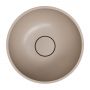 Omnires Shell M+ umywalka 35x35 cm okrągła nablatowa dune beige mat  SHELL350UNDB zdj.4