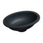 Omnires Shell M+ umywalka podblatowa black lava mat SHELL380UPBLV zdj.1