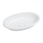Omnires Shell M+ umywalka 54x34 cm owalna podblatowa biała SHELL540UPBP zdj.1