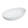 Omnires Shell M+ umywalka 60x35 cm owalna nablatowa biała SHELLUNBP zdj.1