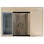 Pyramis Camea zlewozmywak granitowy 68x50 cm beż piaskowy 070223411 zdj.3