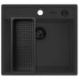 Pyramis Camea zlewozmywak granitowy z wkładką ociekową 53x50 cm czarny 070168302WD zdj.3