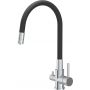 Quadron Agnes bateria kuchenna do filtra wody stojąca stal 52141BS zdj.1