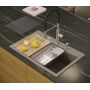 Quadron Marc 110 zlewozmywak 76x50 cm GraniteQ black diamond/elementy stalowe HQM7650U8_BS zdj.14