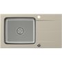 Zestaw Quadron Edward 111 zlewozmywak granitowo-stalowy 78x44 cm z baterią Kate Kate beż/stal FUS_E7844BE_3623500BS zdj.6