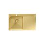 Quadron Russel zlewozmywak stalowy 78x48 cm złoty HB7912PVDBSG1 zdj.1