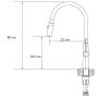Quadron Peter zlewozmywak z baterią czarny/stal HCQP5052CZK_3922505BSBL zdj.3