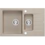 Quadron Peter 156 zlewozmywak 78x50 cm GraniteQ wpuszczany pearl beige HCQP57850BEZP zdj.3