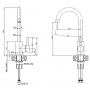 Quadron Eddie 111 SteelQ zlewozmywak stalowy 66x42 cm wpuszczany len z baterią HD111LEN6642_3623500_BS zdj.3