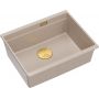 Quadron Logan 100 zlewozmywak GraniteQ 56x45 cm beż/elementy złote HQJ6045U2_PVDG1_U zdj.1