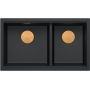 Quadron Logan 120 zlewozmywak GraniteQ 76x45 cm pure carbon/elementy miedziane HQL7645U7_PVDC1_U zdj.3