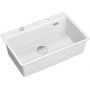 Quadron Marc 110 FM zlewozmywak 75x49 cm GraniteQ snow white/elementy stalowe HQM7650U1_FM_BS zdj.1
