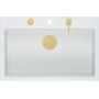 Quadron Marc 110 FM zlewozmywak 75x49 cm GraniteQ snow white/elementy złote HQM7650U1_FM_PVDG1 zdj.3