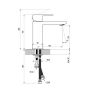 Ravak Chrome II bateria umywalkowa ze słuchawką typu bidetta stojąca chrom X070450 zdj.2