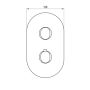 Ravak Chrome II bateria wannowo-prysznicowa podtynkowa termostatyczna czarna X070467 zdj.3