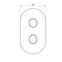 Ravak Chrome II bateria wannowo-prysznicowa podtynkowa termostatyczna czarna X070469 zdj.2