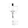 Ravak Revers bateria umywalkowa stojąca RV 012.10WHM Grid biały mat  X070711 zdj.2