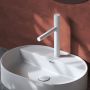 Ravak Revers bateria umywalkowa stojąca RV 014.10WHM Grid biały mat X070712 zdj.4