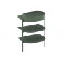 Ravak Yard szafka podumywalkowa 66,8x49,5x76,5 cm stojąca otwarta z półkami CS YARD 600 grey green D800008005 zdj.1