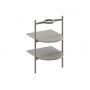 Ravak Yard szafka podumywalkowa 46,8x49,5x76,5 cm stojąca otwarta z półkami CS YARD 400 smoke grey D80000O004 zdj.4
