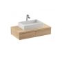 Ravak Formy szafka 120x55x22 cm podumywalkowa wisząca dąb X000001034 zdj.3