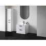 Ravak Chrome szafka SB 390 wysoka słupek lewy biały/biały uchwyt czarny X000001748 zdj.3