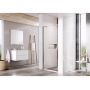 Ravak Pivot PDOP1-90 drzwi prysznicowe 90 cm satyna/szkło przezroczyste 03G70U00Z1 zdj.4