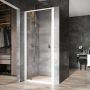 Ravak Nexty drzwi prysznicowe 80 cm białe/chrom/szkło przezroczyste 03O40100Z1 zdj.1