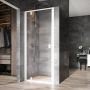 Ravak Nexty drzwi prysznicowe 80 cm białe/szkło przezroczyste 03O40101Z1 zdj.1
